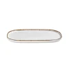 By Bone Helix Gleam Bord Ovaal34 x 23 cm Creme Bruin Porselein 535767