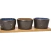 Cosy & Trendy Bolivia Aperoset 4 delig 3 X D11XH6.6CM met Bamboe basis 34.8X11.1CM 8747112