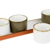 Cosy & Trendy Brisbane Aperoset 5 delig 1 X 24X6.5CM - 4 X D5.8XH4.2CM 1480304