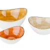 Cosy & Trendy Brisbane Kommetjes set 3 ass Oranje - Beige - Bruin (D20XH9.2CM - D15.9XH7.5CM - D13XH5.7CM) 1480303
