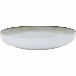 Cosy & Trendy Lily White Diep Bord Stoneware D24xh4,2cm 5370006