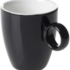 Espressokop 6,5cl Zwart Maastricht Porselein Bart Colour 531365