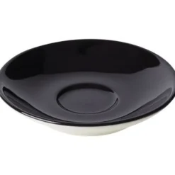 Espressoschotel 11cm Zwart Maastricht Porselein Bart Colour 531366