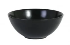 Inspire Asia Black kom D147xH64mm 480ml mat zwart coupe 617857