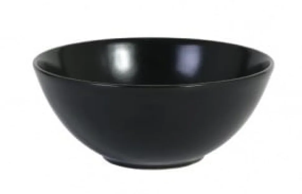 Inspire Asia Black kom D147xH64mm 480ml mat zwart coupe 617857