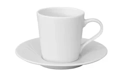 Koffie kop en schotel 24cl reliëf Waves Spal Porselanas 9222177