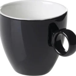 Koffiekop 17cl Zwart Maastricht Porselein Bart Colour 531383
