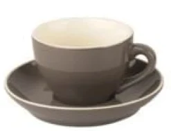 Kop en schotel cappuccino blauw Palmer Colors 18cl set 6 stuks