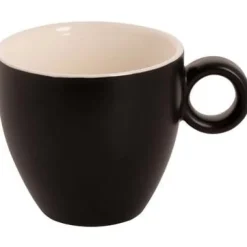 Maastricht Porselein Bart Mat Koffiekop 17 cl Zwart 532681