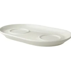 Maastricht Porselein Lux Roomplateau 21.5 x 14 cm 059 Offwhite 517332