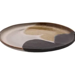 Palmer Aquarel Bord 28cm Blauw Beige Stoneware 531819