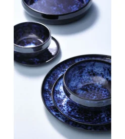 Palmer Bama Blue Schaal 15 cm 65 cl Blauw Stoneware 532697