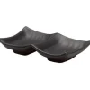 Palmer Oriental Schaal 2 vaks 13.5 x 8.5 cm Melamine Zwart 529331