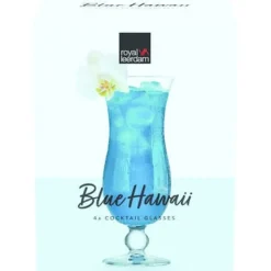 Royal Leerdam Cocktailglas Blue Hawai 44 cl 4 stuks 531941