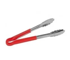 Serveertang 25cm silicone handvat rood 617123