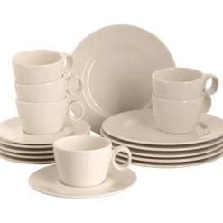 Servies/koffie set Maastricht Porselein Lux 18 delig (6 personen)