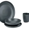 Serviesset Cosy & Trendy Viva Dark Grey 16 delig (4 personen)