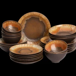 Serviesset Palmer Cecil 24 delig (6 personen) Bruin Stoneware