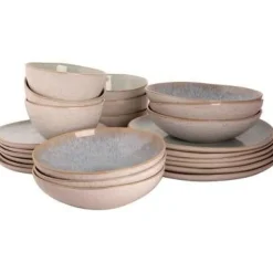 Serviesset Palmer Light Blue Sea 16 delig (4 personen) Blauw Stoneware