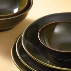 Serviesset Palmer Midori 24 delig (6 personen) Groen Porselein
