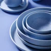 Serviesset Palmer Sandy Loam 24 delig (6 personen) Blauw Stoneware