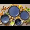 Serviesset Palmer Tama 24 delig (6 personen) Blauw Stoneware