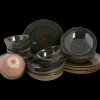 Serviesset Palmer Wisteria 24 delig (6 personen) Groen Beige Stoneware