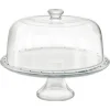 Taartschotel 31cm op voet met stolp Borgonova Palladio 512989